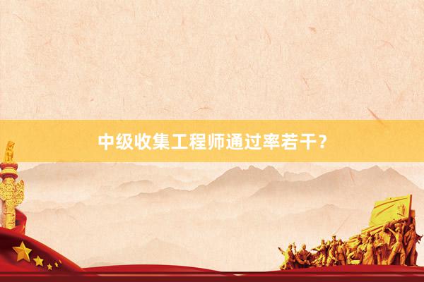 中级收集工程师通过率若干？