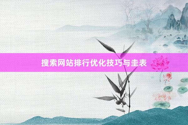 搜索网站排行优化技巧与圭表